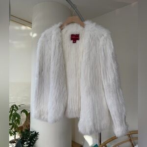 White rabbit Fur Jacket